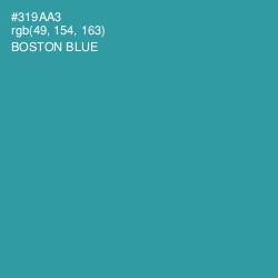 #319AA3 - Boston Blue Color Image