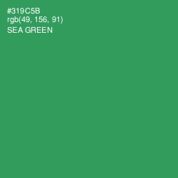 #319C5B - Sea Green Color Image