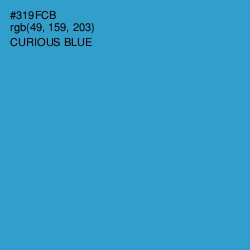 #319FCB - Curious Blue Color Image