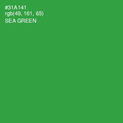 #31A141 - Sea Green Color Image