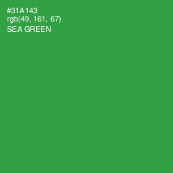 #31A143 - Sea Green Color Image