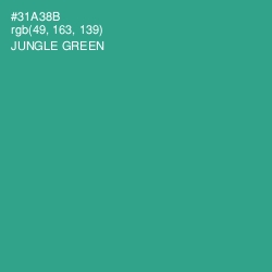 #31A38B - Jungle Green Color Image