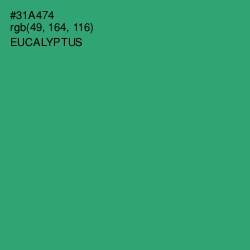 #31A474 - Eucalyptus Color Image