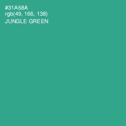 #31A68A - Jungle Green Color Image