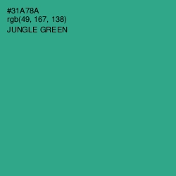 #31A78A - Jungle Green Color Image