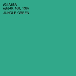 #31A88A - Jungle Green Color Image