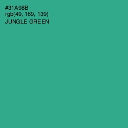 #31A98B - Jungle Green Color Image