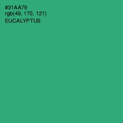 #31AA79 - Eucalyptus Color Image