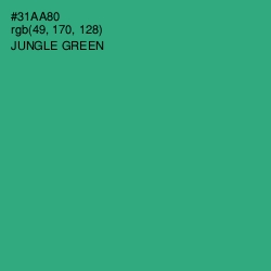 #31AA80 - Jungle Green Color Image