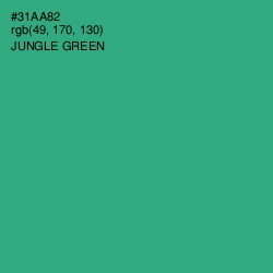 #31AA82 - Jungle Green Color Image