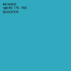 #31AAC0 - Scooter Color Image