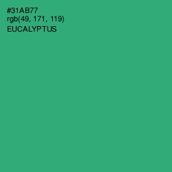 #31AB77 - Eucalyptus Color Image