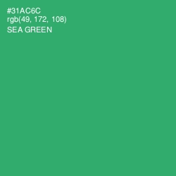 #31AC6C - Sea Green Color Image