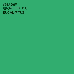 #31AD6F - Eucalyptus Color Image