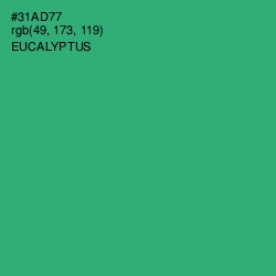 #31AD77 - Eucalyptus Color Image