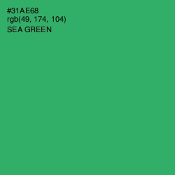 #31AE68 - Sea Green Color Image