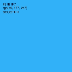 #31B1F7 - Scooter Color Image