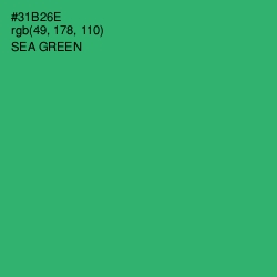 #31B26E - Sea Green Color Image
