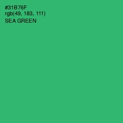 #31B76F - Sea Green Color Image
