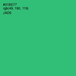 #31BE77 - Jade Color Image