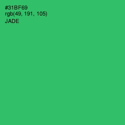 #31BF69 - Jade Color Image