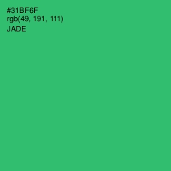 #31BF6F - Jade Color Image