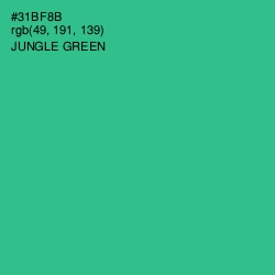 #31BF8B - Jungle Green Color Image