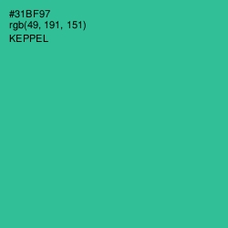 #31BF97 - Keppel Color Image