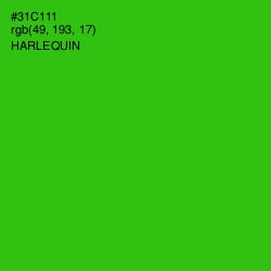 #31C111 - Harlequin Color Image