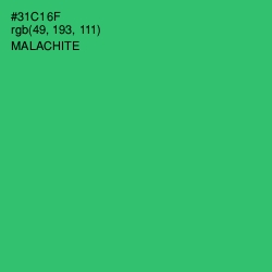 #31C16F - Malachite Color Image