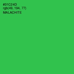 #31C24D - Malachite Color Image