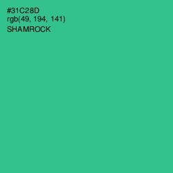 #31C28D - Shamrock Color Image