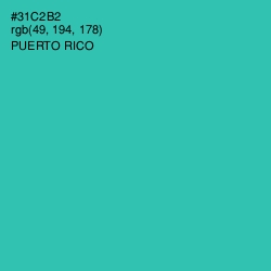 #31C2B2 - Puerto Rico Color Image