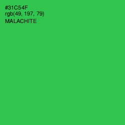 #31C54F - Malachite Color Image