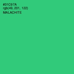 #31C97A - Malachite Color Image
