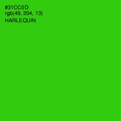 #31CC0D - Harlequin Color Image