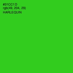 #31CC1D - Harlequin Color Image