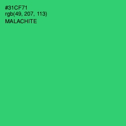 #31CF71 - Malachite Color Image