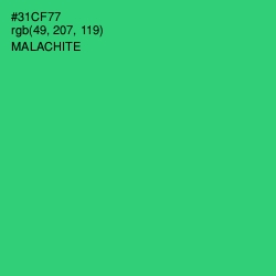 #31CF77 - Malachite Color Image