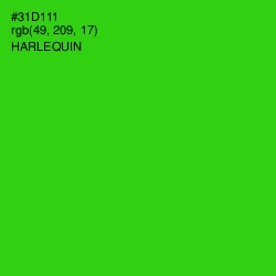 #31D111 - Harlequin Color Image