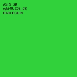 #31D13B - Harlequin Color Image