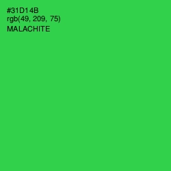 #31D14B - Malachite Color Image