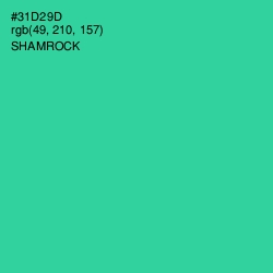 #31D29D - Shamrock Color Image