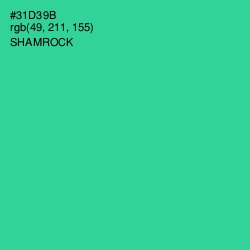 #31D39B - Shamrock Color Image