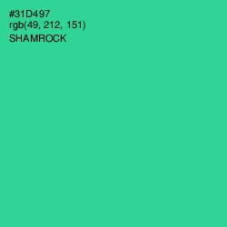 #31D497 - Shamrock Color Image