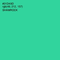 #31D49D - Shamrock Color Image