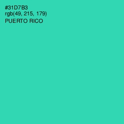 #31D7B3 - Puerto Rico Color Image