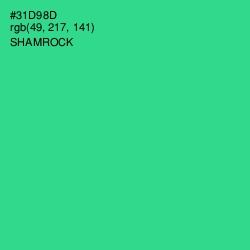 #31D98D - Shamrock Color Image