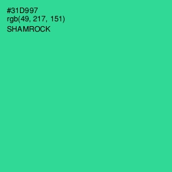 #31D997 - Shamrock Color Image