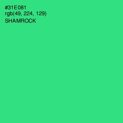 #31E081 - Shamrock Color Image